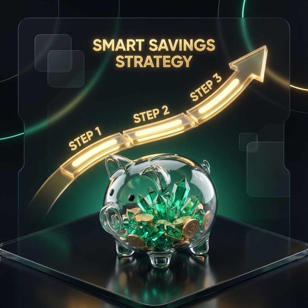 목표 저축액 달성을 위한 3단계 전략